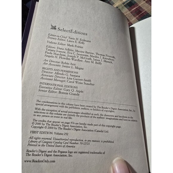 Reader’s Digest Condensed Books 2000 Lot of 6 Hardcover Home Decor 1st Editions - Picture 5 of 5